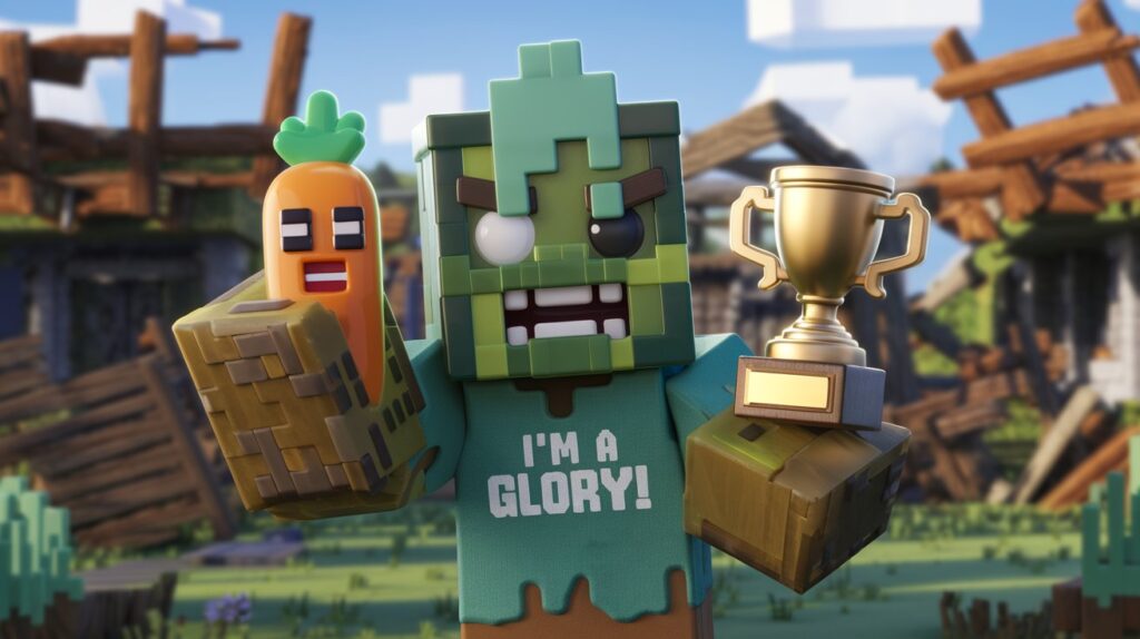 The Kevin Trophy Zombie Brute Glitched Minecraft