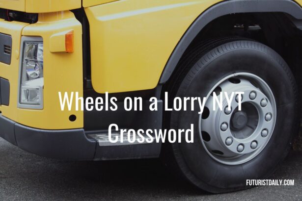 Wheels on a Lorry NYT Crossword