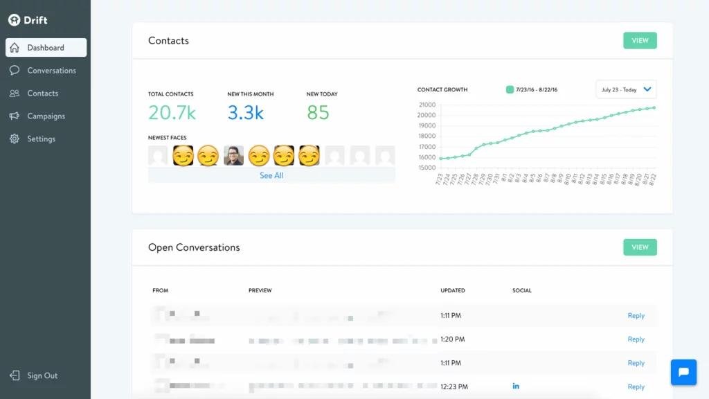 drift chatbot pricing