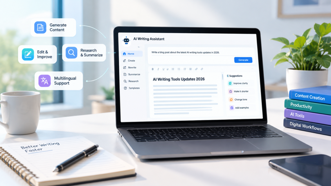 ai writing tools updates 2026